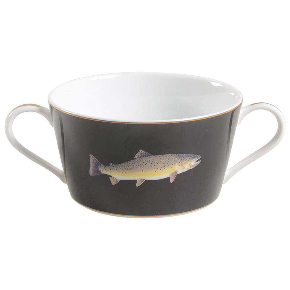 American Waters Flat Cream Soup Bowl by Lynn Chase-1
