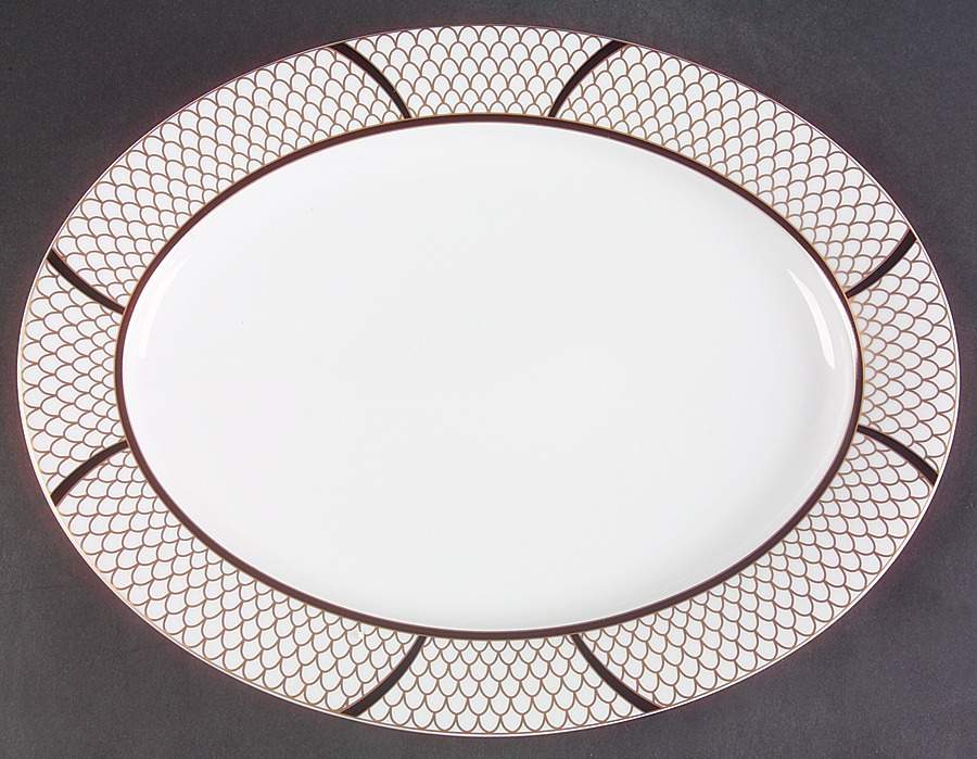 American Waters 14" Oval Serving Platter by Lynn Chase-1