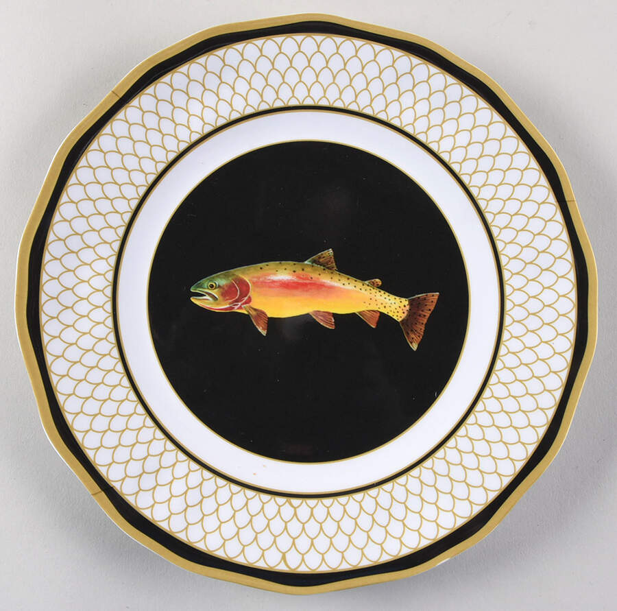 American Waters Melamine Salad Plate by Lynn Chase-1