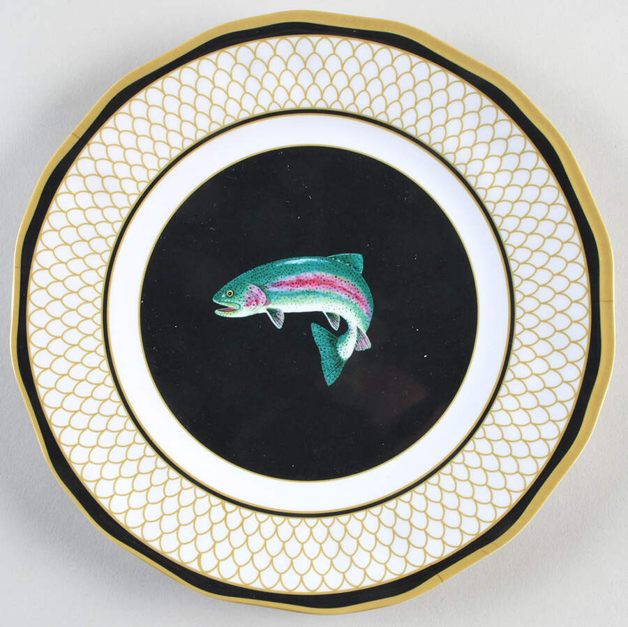 American Waters Melamine Salad Plate by Lynn Chase-1