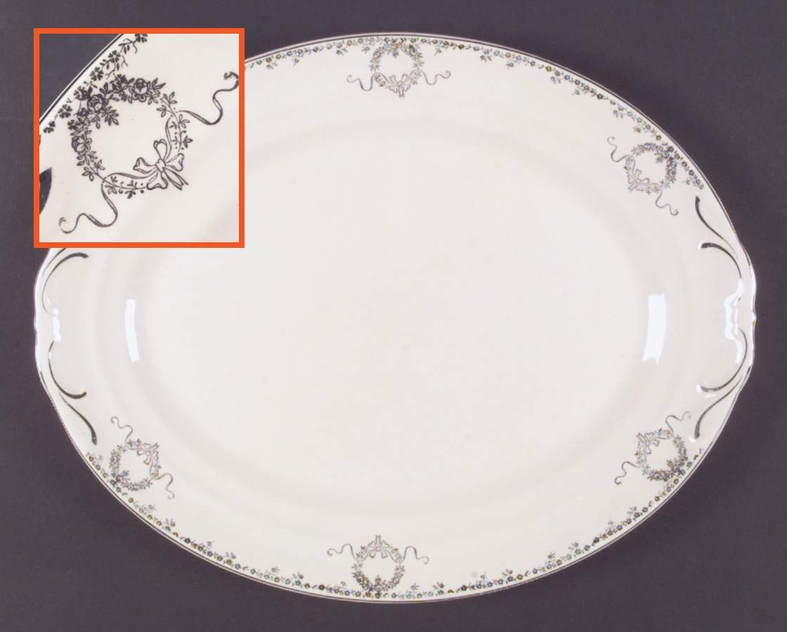 CRP62 11" Oval Serving Platter by Crown Potteries-1