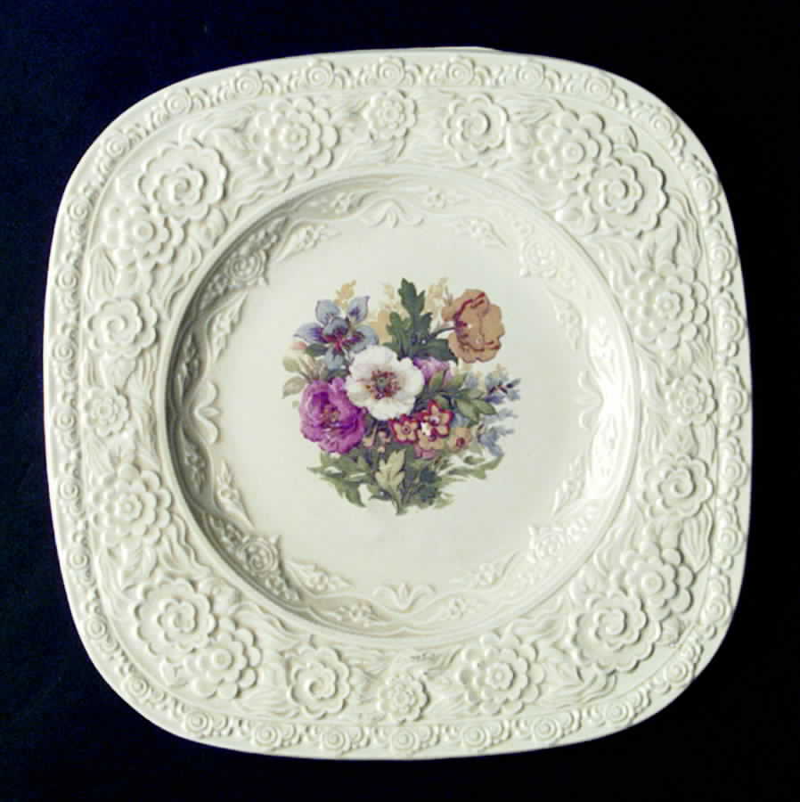 CRD105 Square Salad Plate by Crown Ducal-1