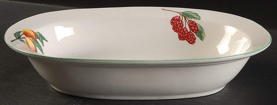 Garden Trellis 10" Oval Vegetable Bowl by Citation-1