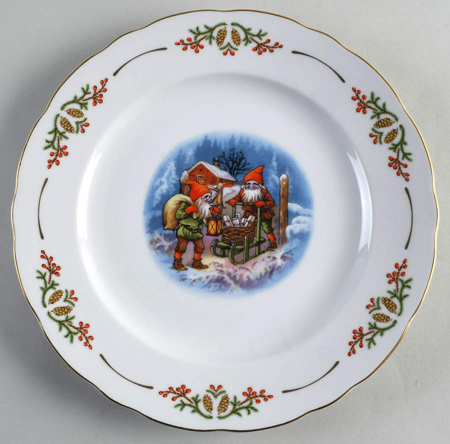 Old Fashioned Christmas Dinner Plate by Christineholm-1