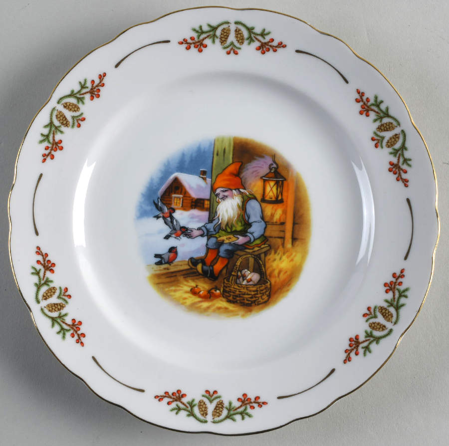 Old Fashioned Christmas Salad Plate by Christineholm-1