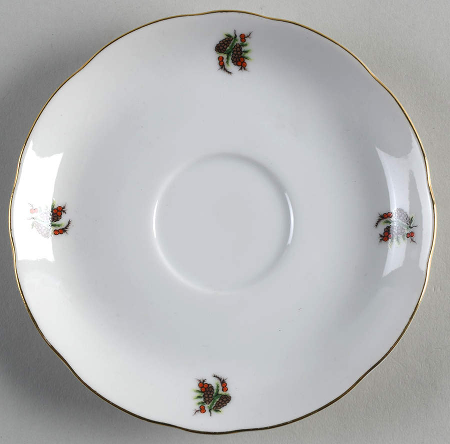 Old Fashioned Christmas Saucer for Flat Cup by Christineholm-1