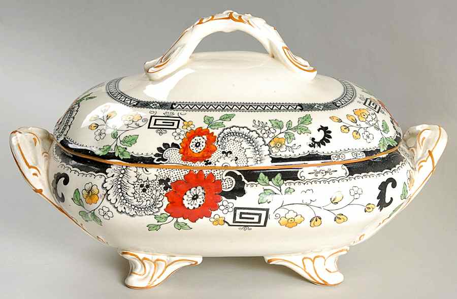 Canton Oval Covered Vegetable by Coalport-1