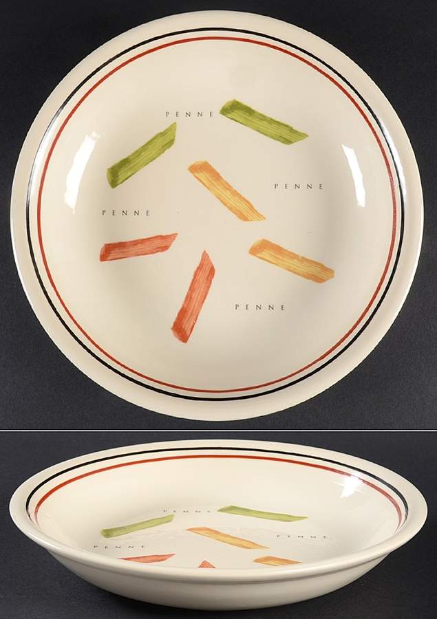 Pasta Pasta 9" Individual Pasta Bowl by Certified International-1