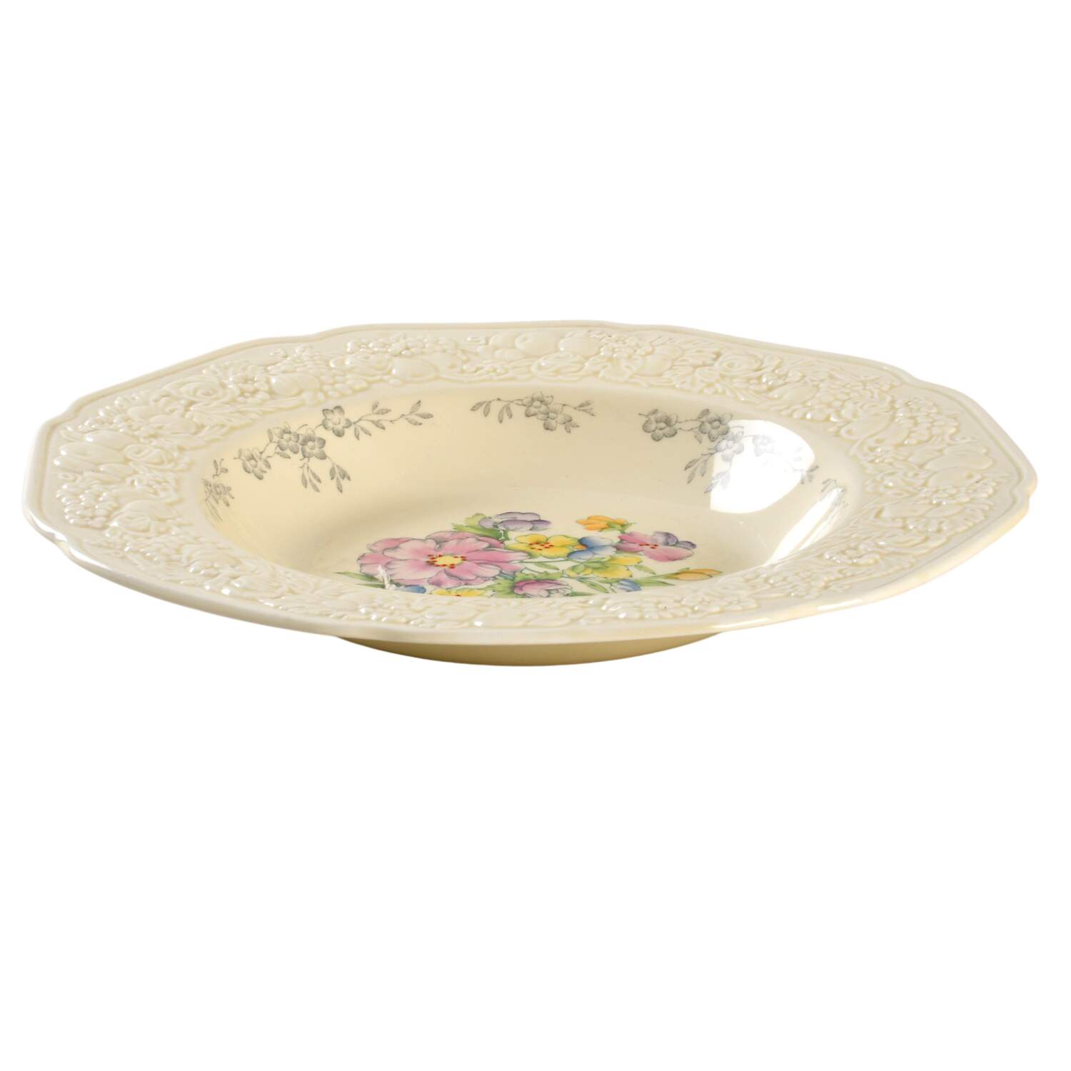 A2924 Large Rim Soup Bowl by Crown Ducal-1