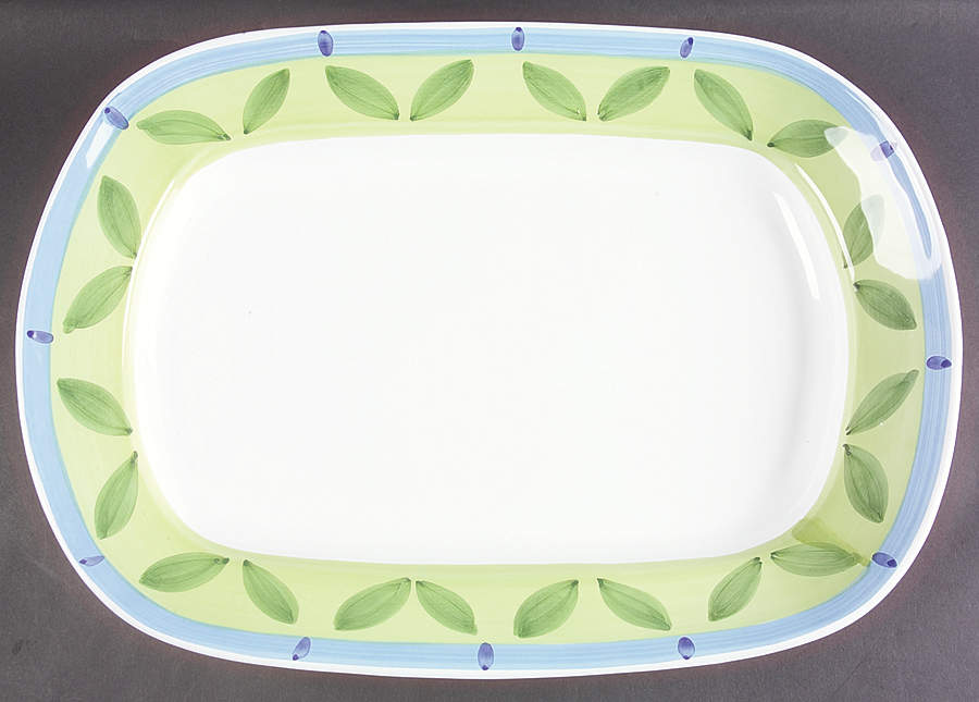 Blue Moon 19" Rectangular Serving Platter by Caleca-1