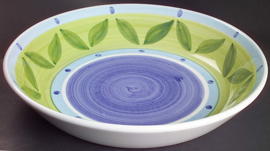 Blue Moon 14" Pasta Serving Bowl by Caleca-1