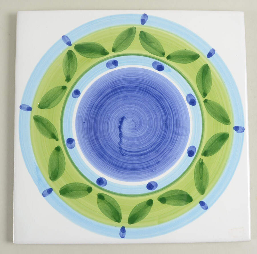 Blue Moon Square Trivet by Caleca-1