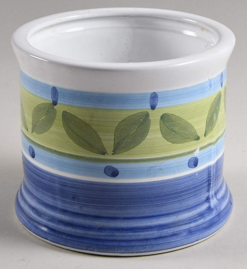 Blue Moon Small Canister No Lid by Caleca-1