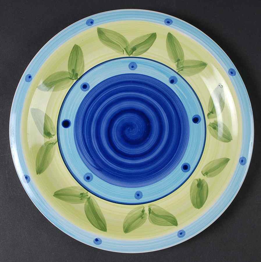 Blue Moon Dinner Plate by Caleca-1