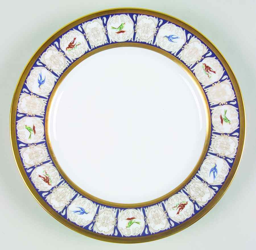 Pompadour Navy Dessert Luncheon Plate by Charles Field Haviland-1