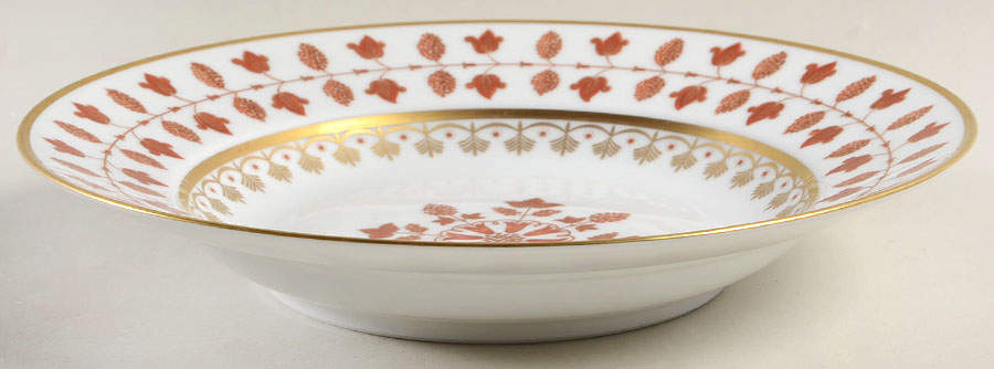 Matignon Rust Large Rim Soup Bowl by Charles Field Haviland-1