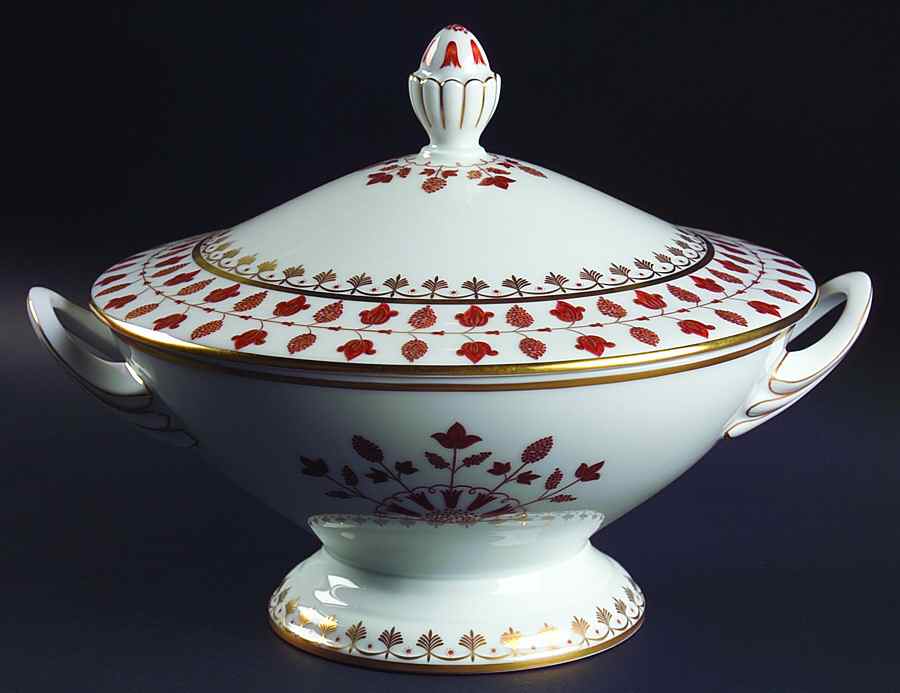 Matignon Rust Tureen &  Lid by Charles Field Haviland-1