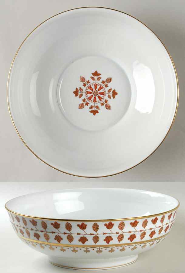 Matignon Rust 10" Large Salad Serving Bowl by Charles Field Haviland-1