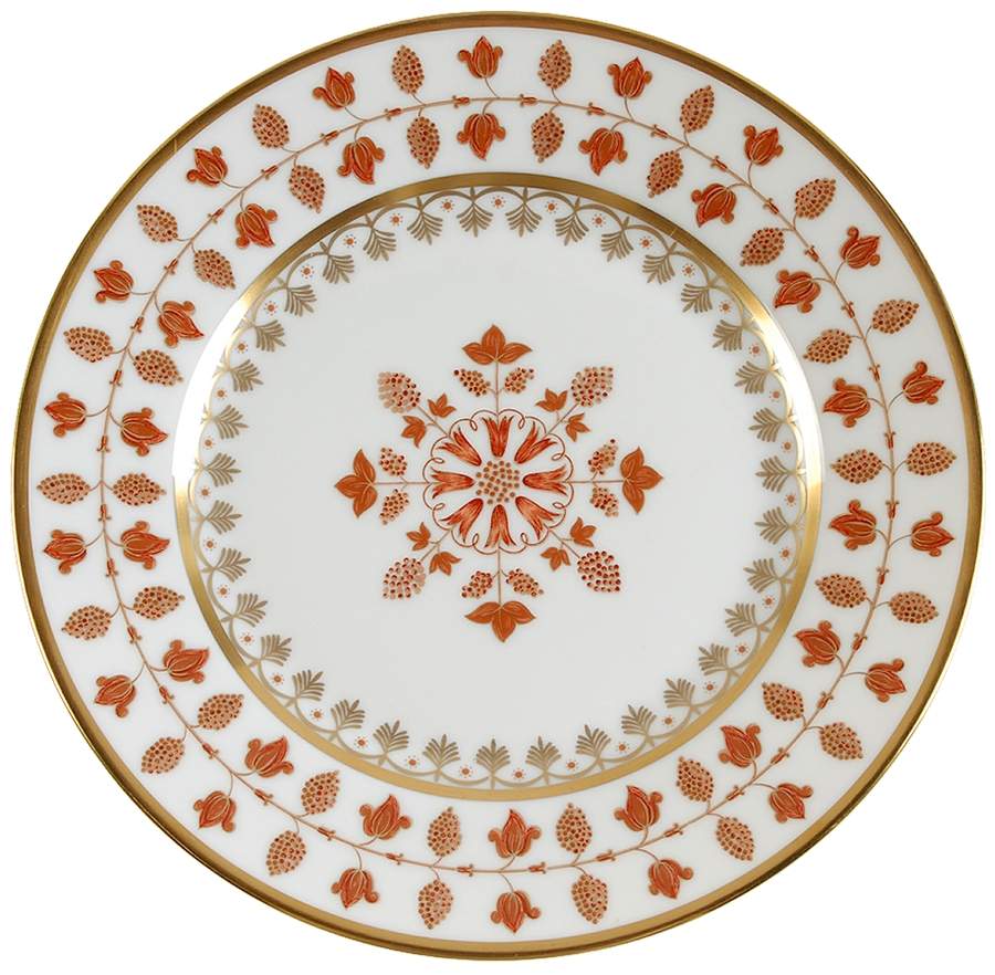 Matignon Rust Dessert Luncheon Plate by Charles Field Haviland-1