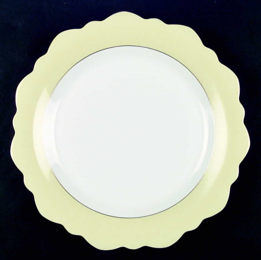 Samoa Yellow (Jaune) 11" Chop Plate (Round Platter) by Jean Louis Coquet-1