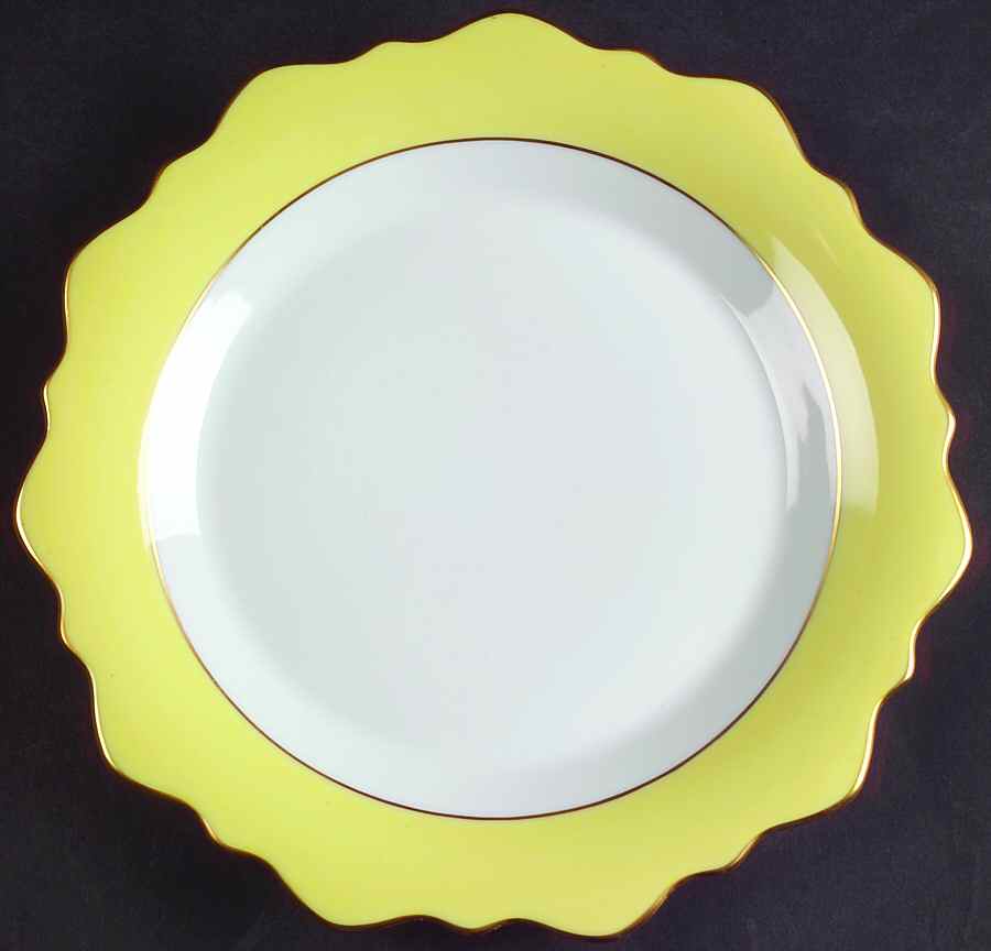 Samoa Yellow (Jaune) Salad Plate by Jean Louis Coquet-1
