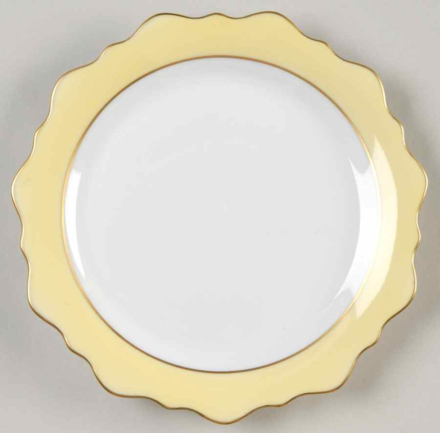 Samoa Yellow (Jaune) Bread & Butter Plate by Jean Louis Coquet-1