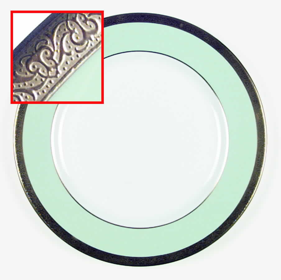 Windsor Light Green 11" Chop Plate (Round Platter) by Caverswall-1