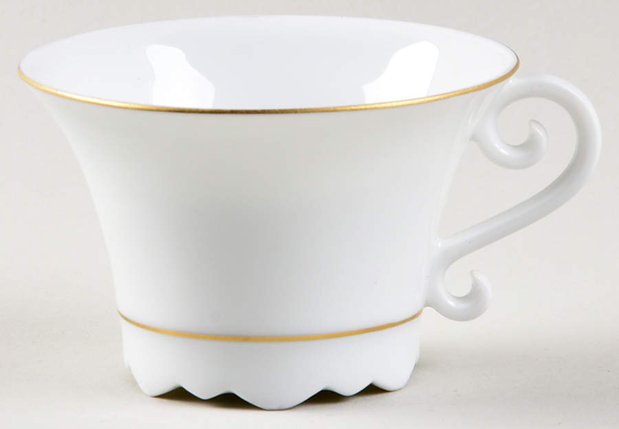 Samoa Gold (Gold Trim and Verge) Flat Demitasse Cup by Jean Louis Coquet-1