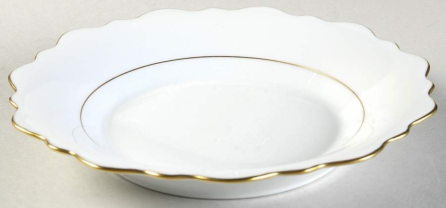 Samoa Gold (Gold Trim and Verge) Rim Soup Bowl by Jean Louis Coquet-1