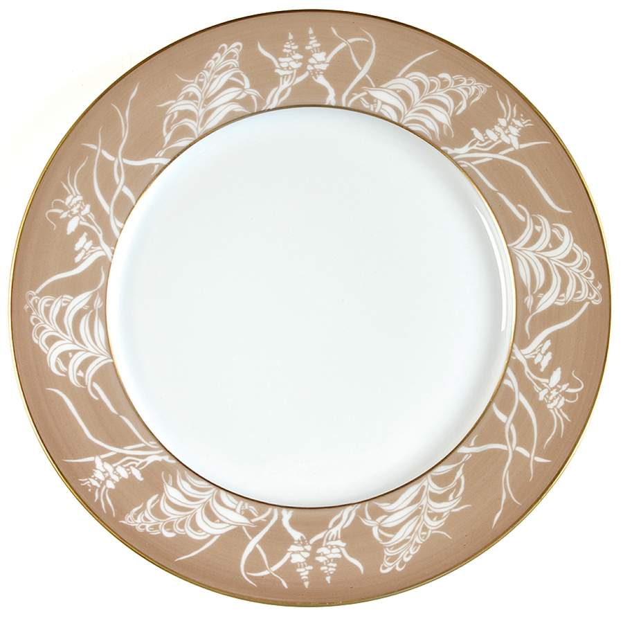 Samourai (Brown Marron) Salad Plate by Jean Louis Coquet-1