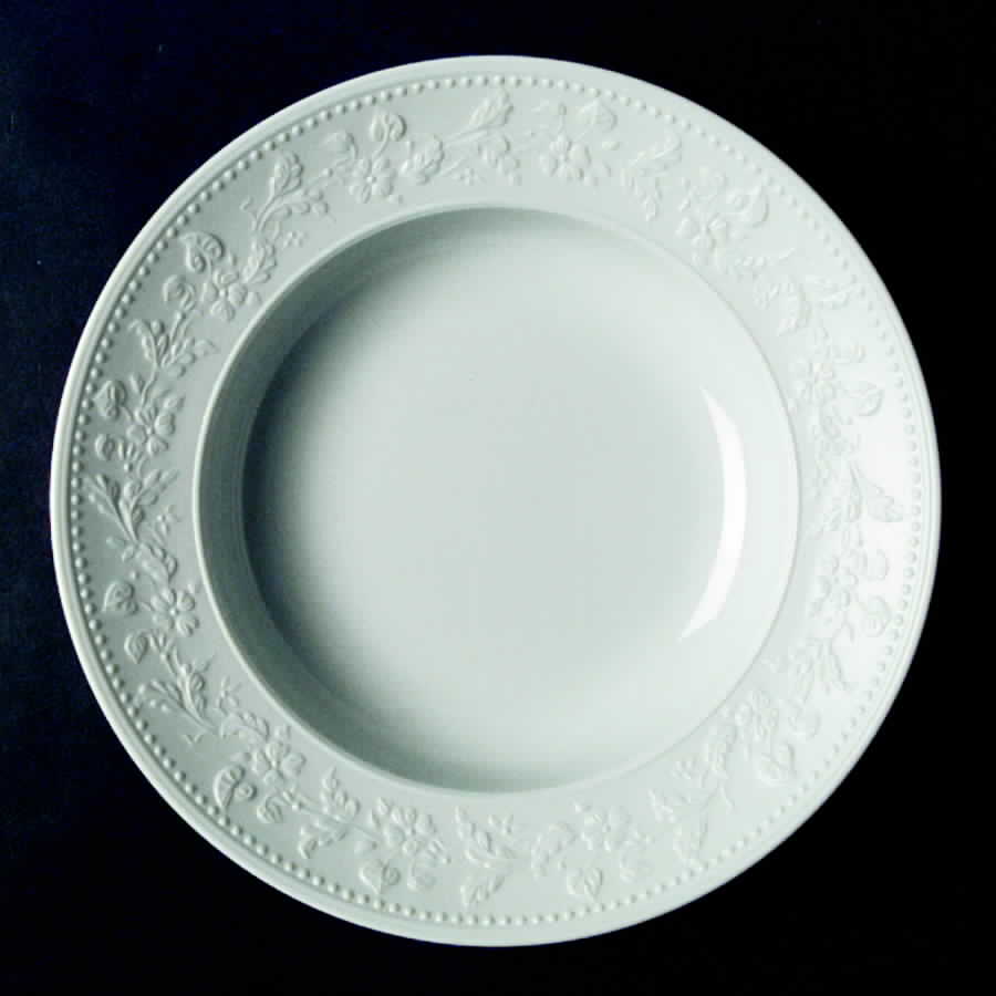 Georgia White Rim Soup Bowl by Jean Louis Coquet-1