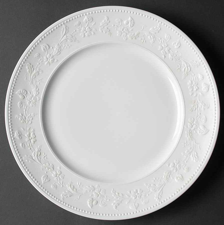 Georgia White Large Dinner Plate by Jean Louis Coquet-1