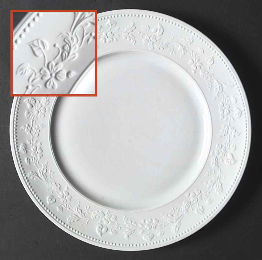 Georgia White Dinner Plate by Jean Louis Coquet-1