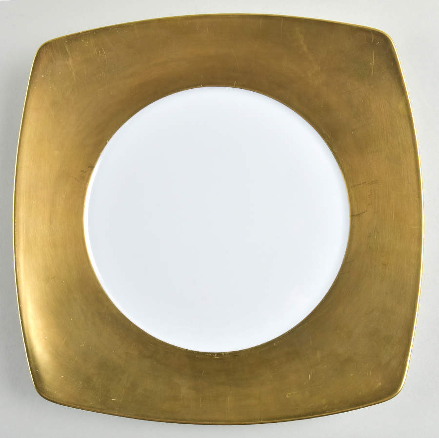 Pleine Aile Or Square Service Plate (Charger) by Jean Louis Coquet-1