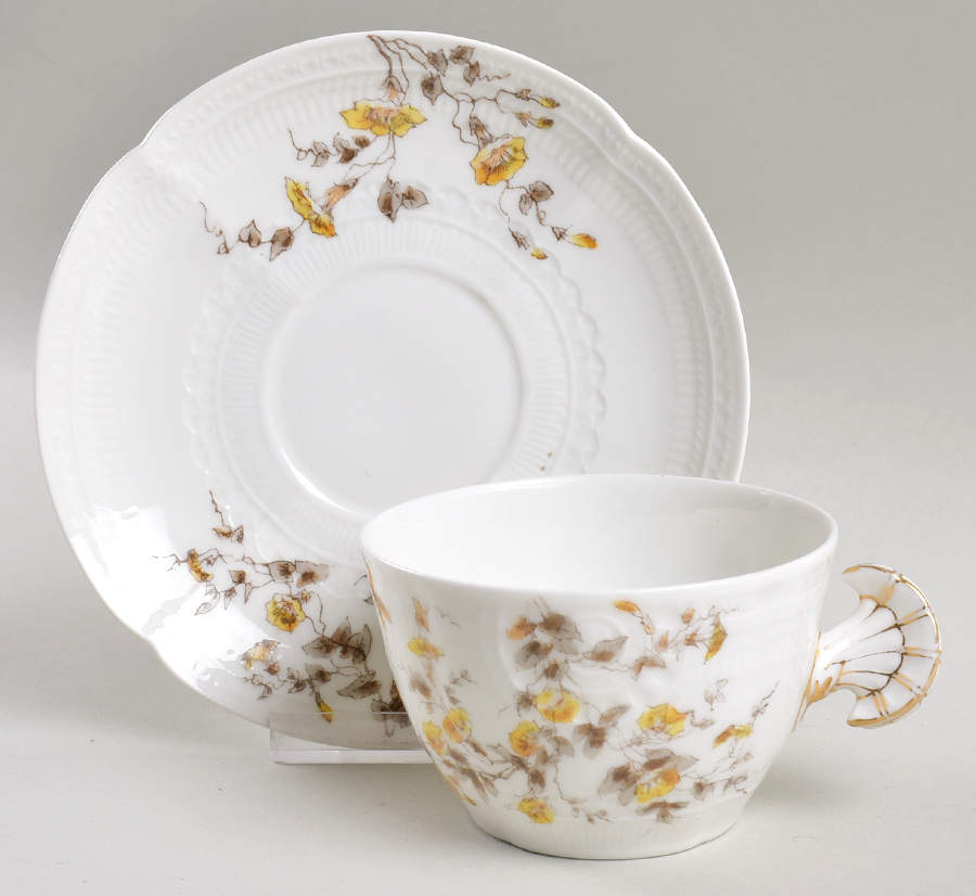 CHF541 Flat Cup & Saucer Set by Charles Field Haviland-1