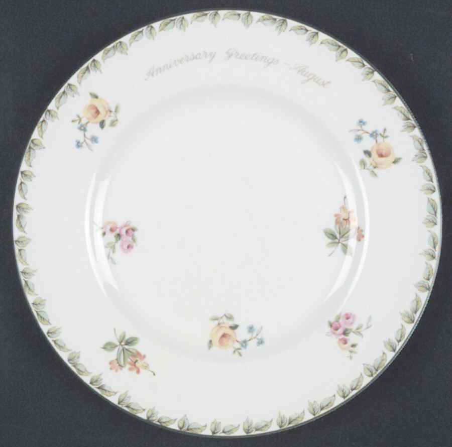 Anniversary Greetings Salad Plate by Coalport-1