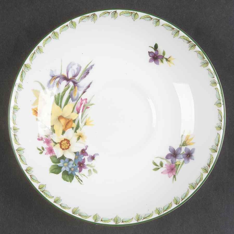 Anniversary Greetings Saucer for Flat Cup by Coalport-1