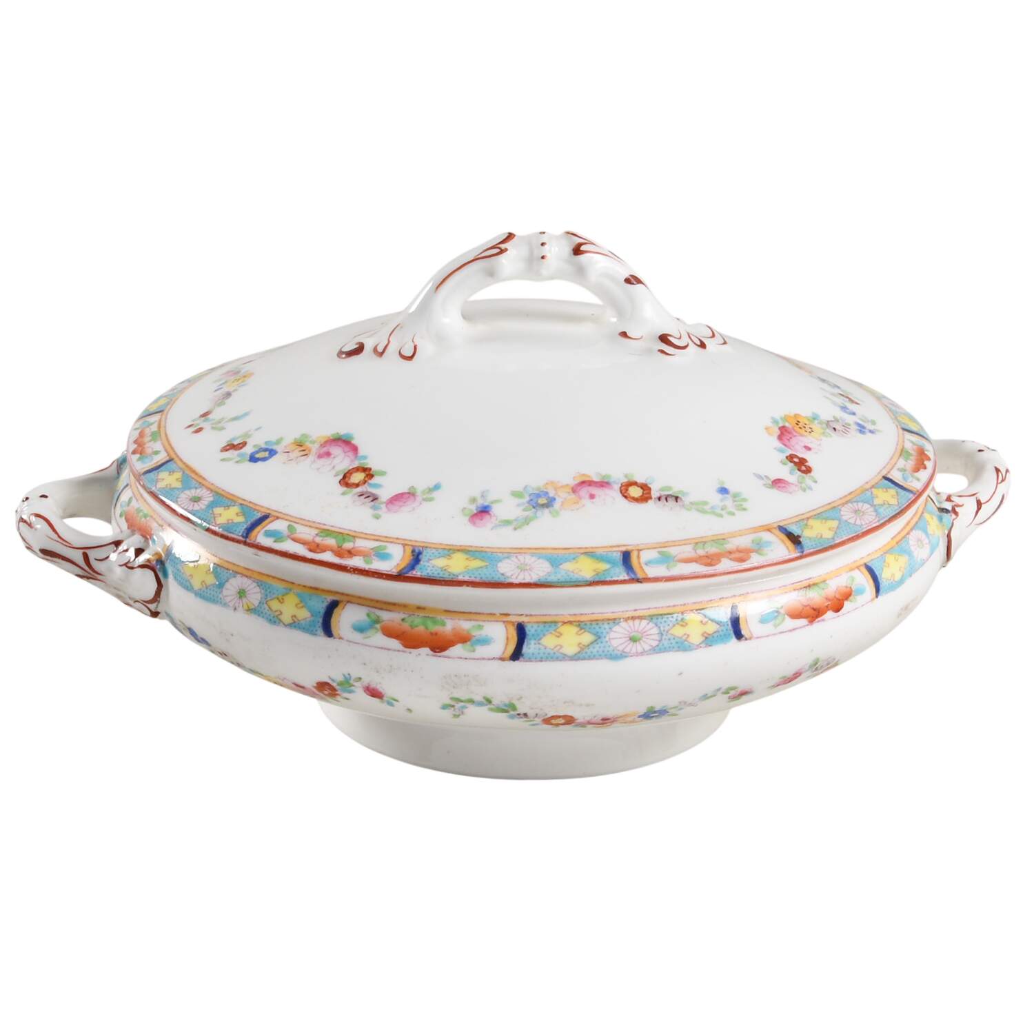 633 Round Covered Vegetable by Crown Sutherland-1