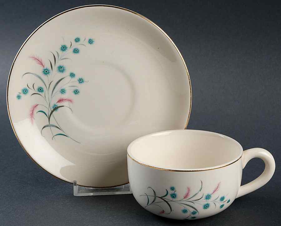CAN112 Flat Cup & Saucer Set by Canonsburg-1