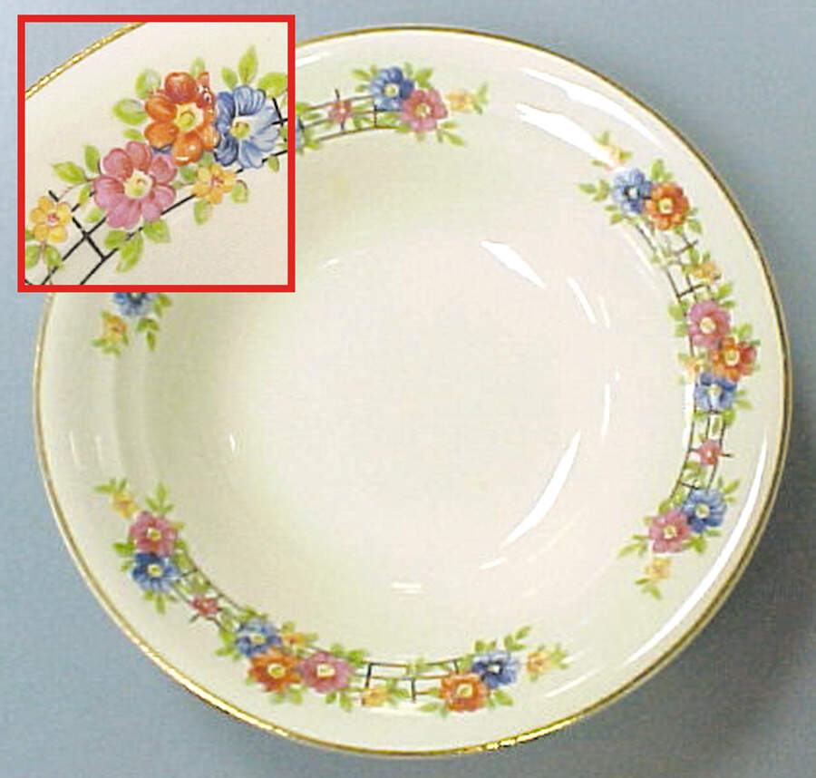 5817 Rim Soup Bowl by Crown Potteries-1