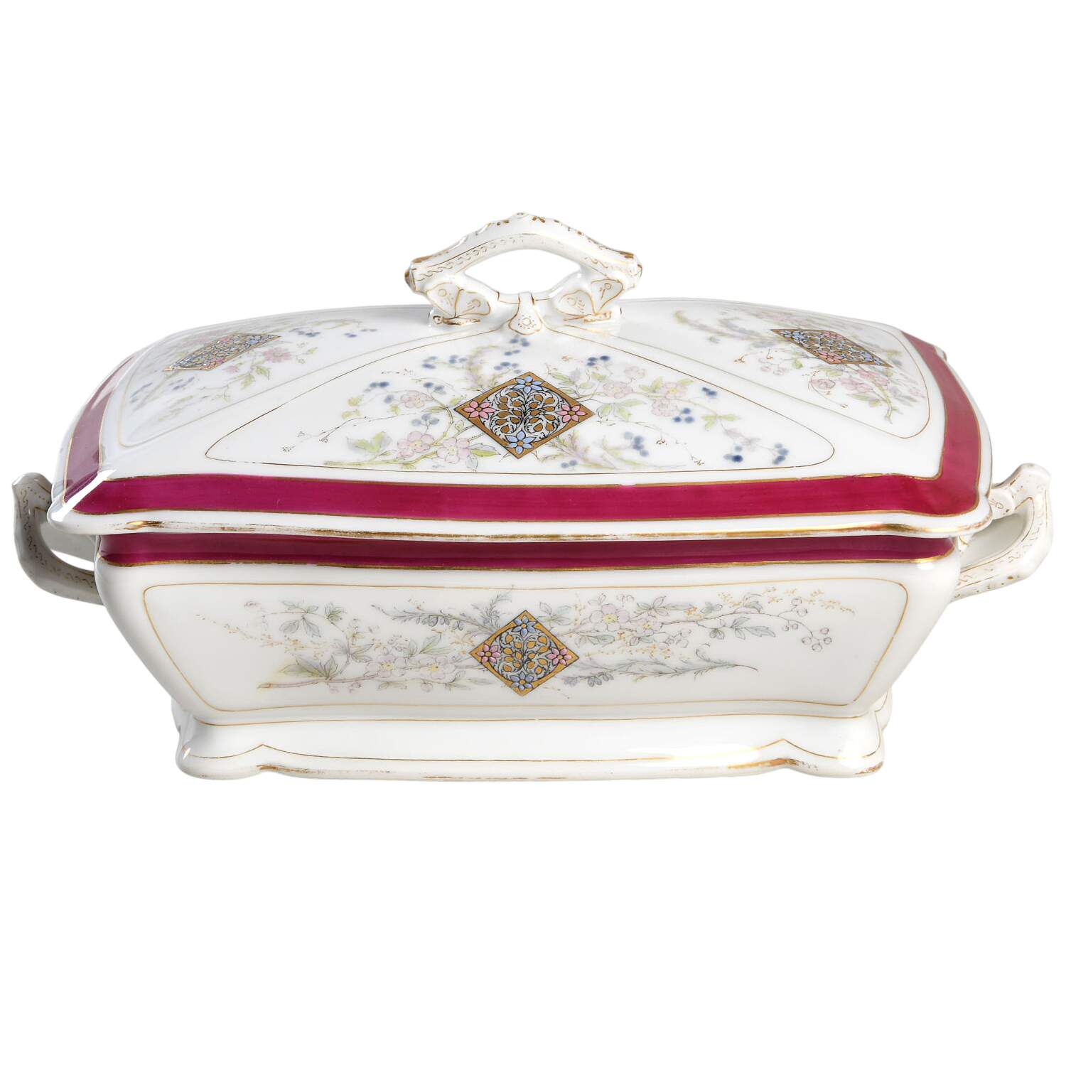 CHF547 Rectangular Covered Vegetable by Charles Field Haviland-1