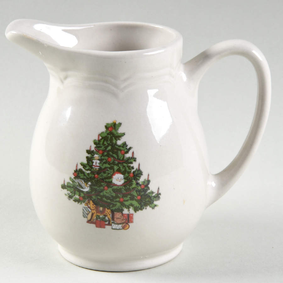 Christmas Time Embossed Creamer by Tabletops Unlimited-1