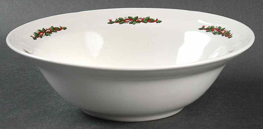 Christmas Time Embossed Rim Soup Bowl by Tabletops Unlimited-1