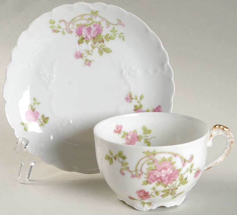 CMT41 Footed Cup & Saucer Set by Charles Martin-1