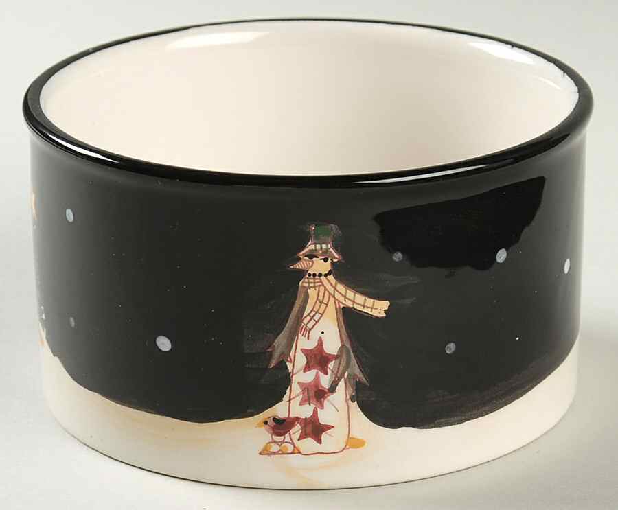 Midnight Snowman Dip Bowl (for Dip and Spreader) by Certified International-1