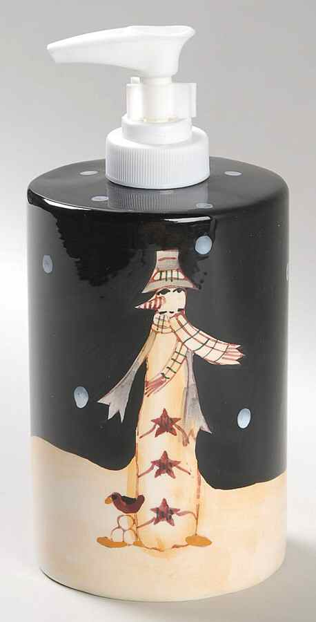 Midnight Snowman Lotion Dispenser by Certified International-1
