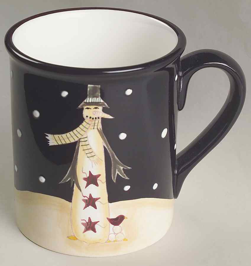 Midnight Snowman Mug by Certified International-1