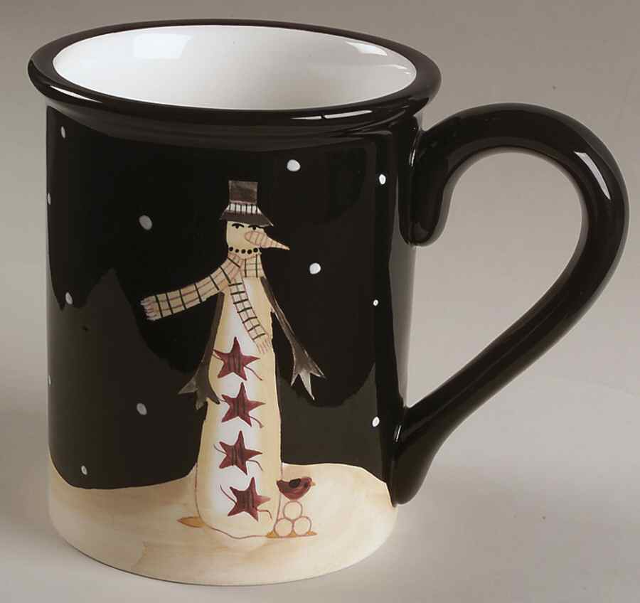 Midnight Snowman Jumbo Mug by Certified International-1