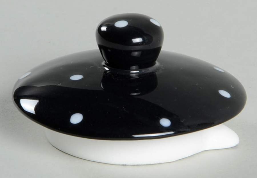 Midnight Snowman Teapot Lid for Individual Teapot with Cup by Certified International-1
