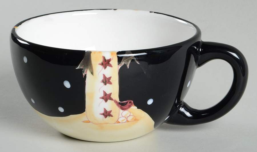 Midnight Snowman Cup for Individual Teapot & Lid with Cup by Certified International-1